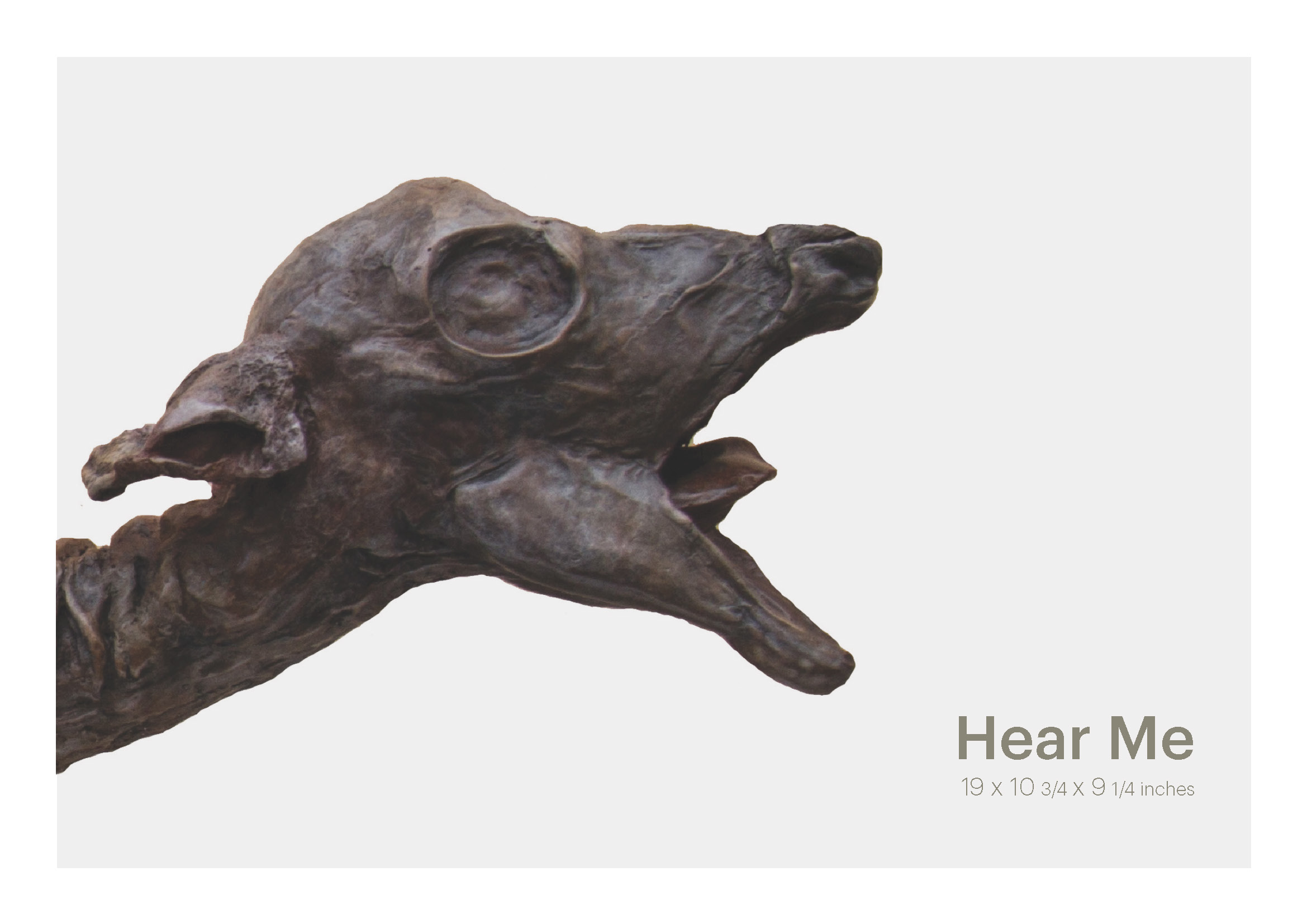 Hear Me, bronze sculpture by Lera Auerbach