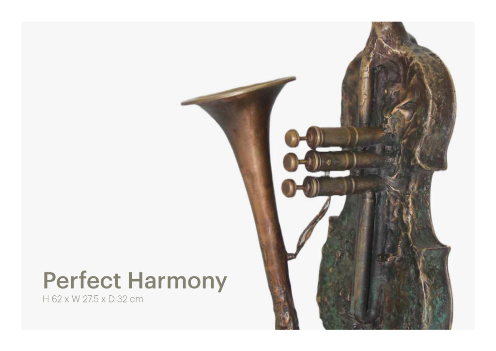 Perfect Harmony, bronze sculpture by Lera Auerbach