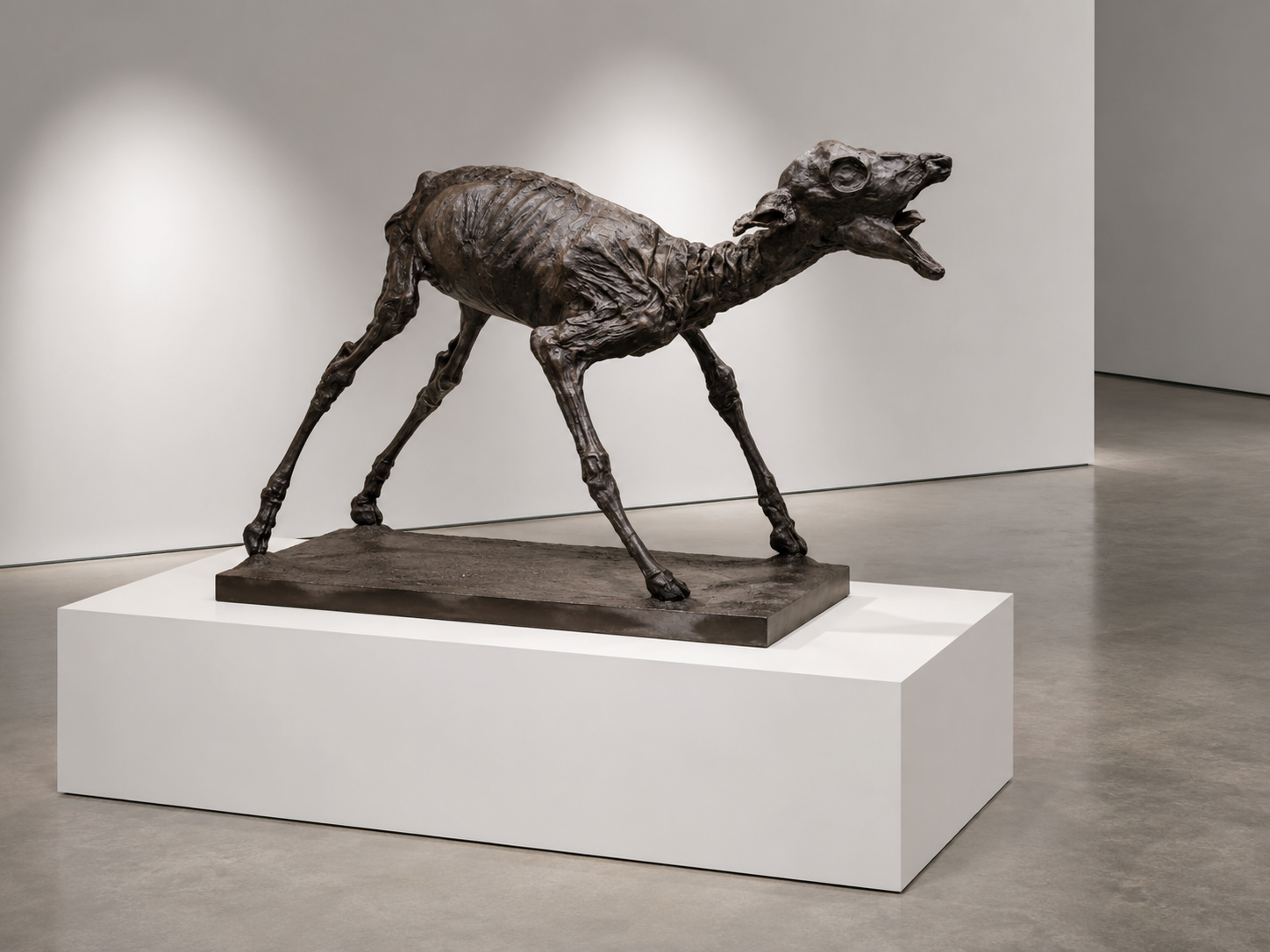 Lera Auerbach, Hear Me, bronze sculpture, contextual view 4