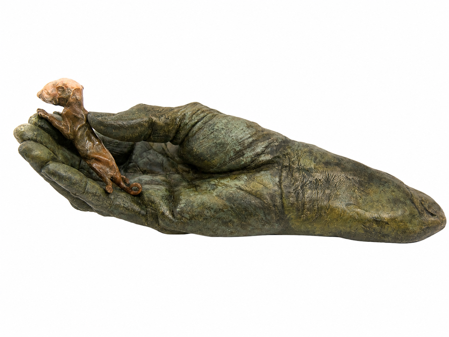 Lera Auerbach, Hold Me, bronze sculpture, object study 1