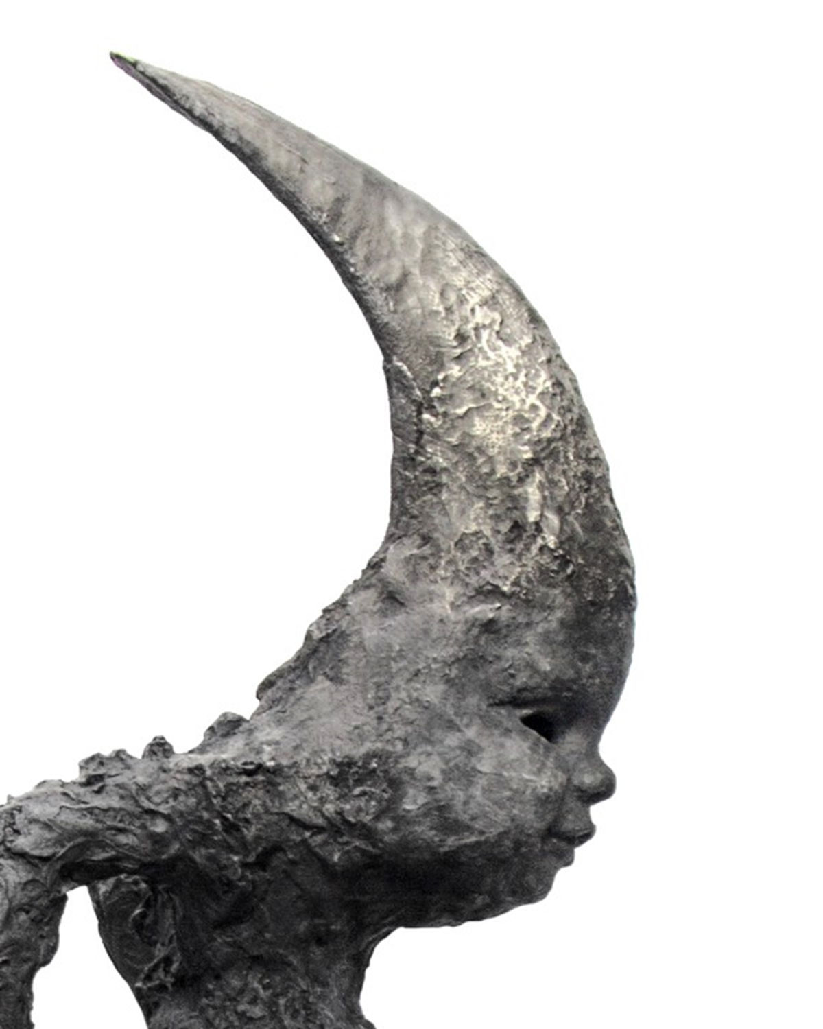 Lera Auerbach, Moonrider, bronze sculpture, object study 5