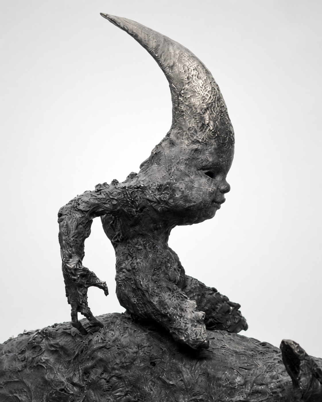 Lera Auerbach, Moonrider, bronze sculpture, object study 6