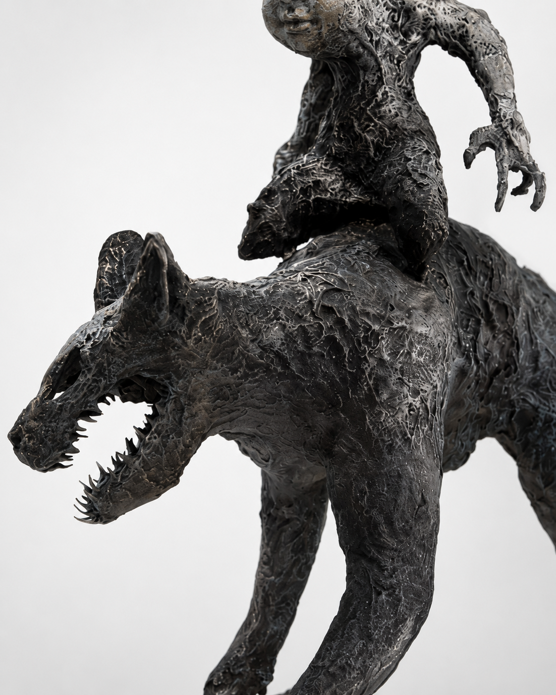 Lera Auerbach, Moonrider, bronze sculpture, object study 7