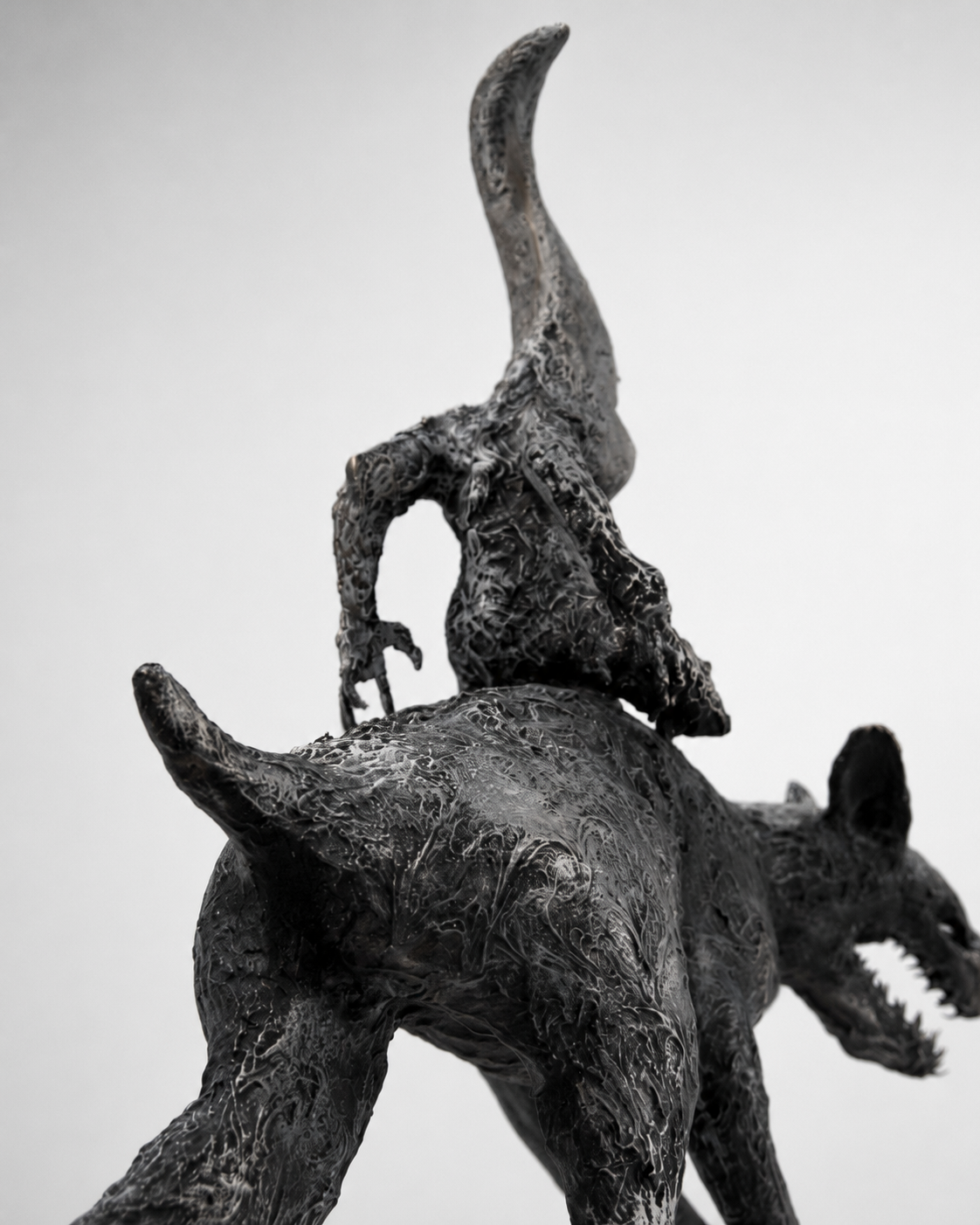 Lera Auerbach, Moonrider, bronze sculpture, object study 9