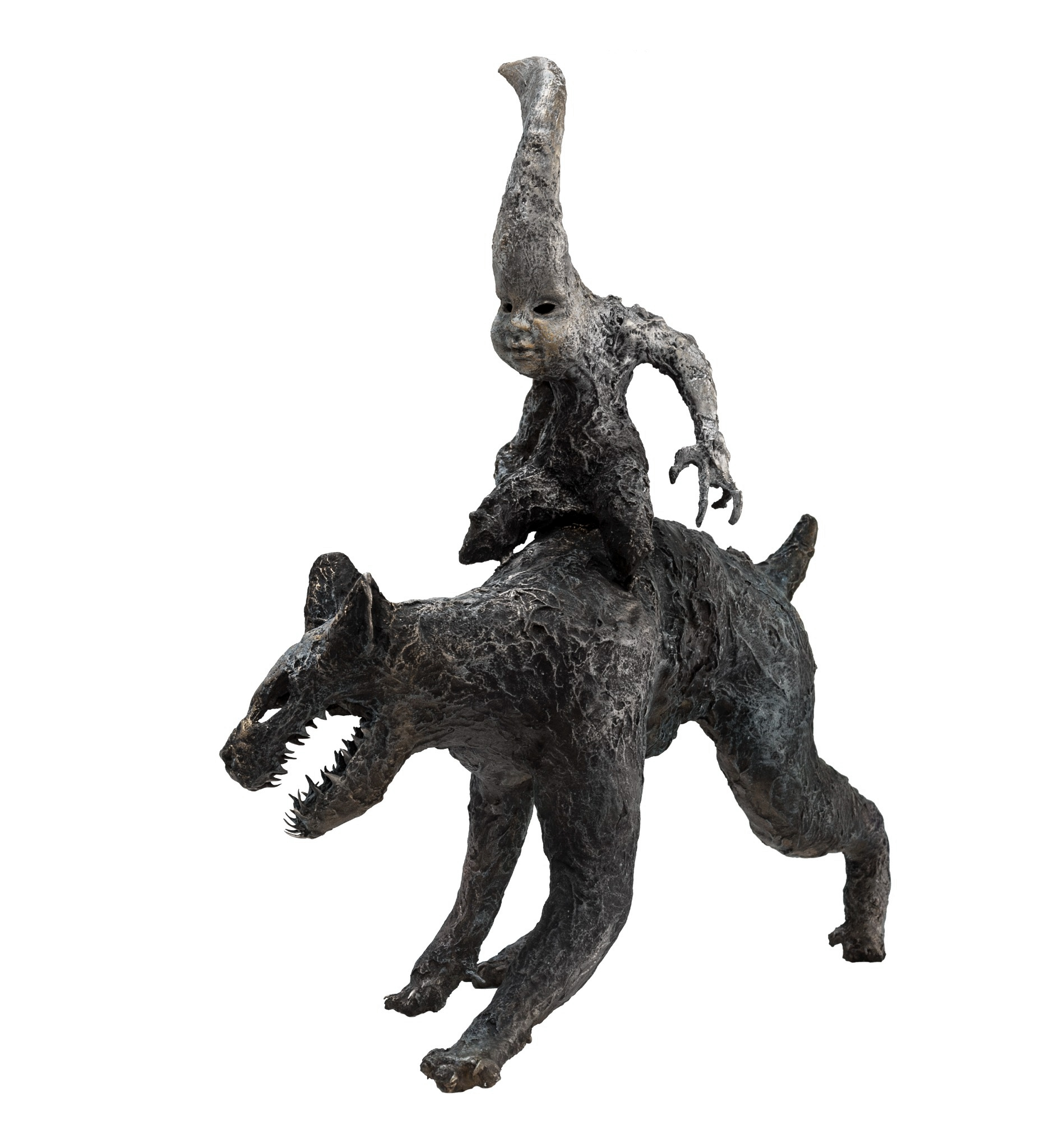 Lera Auerbach, Moonrider, bronze sculpture, object study 1