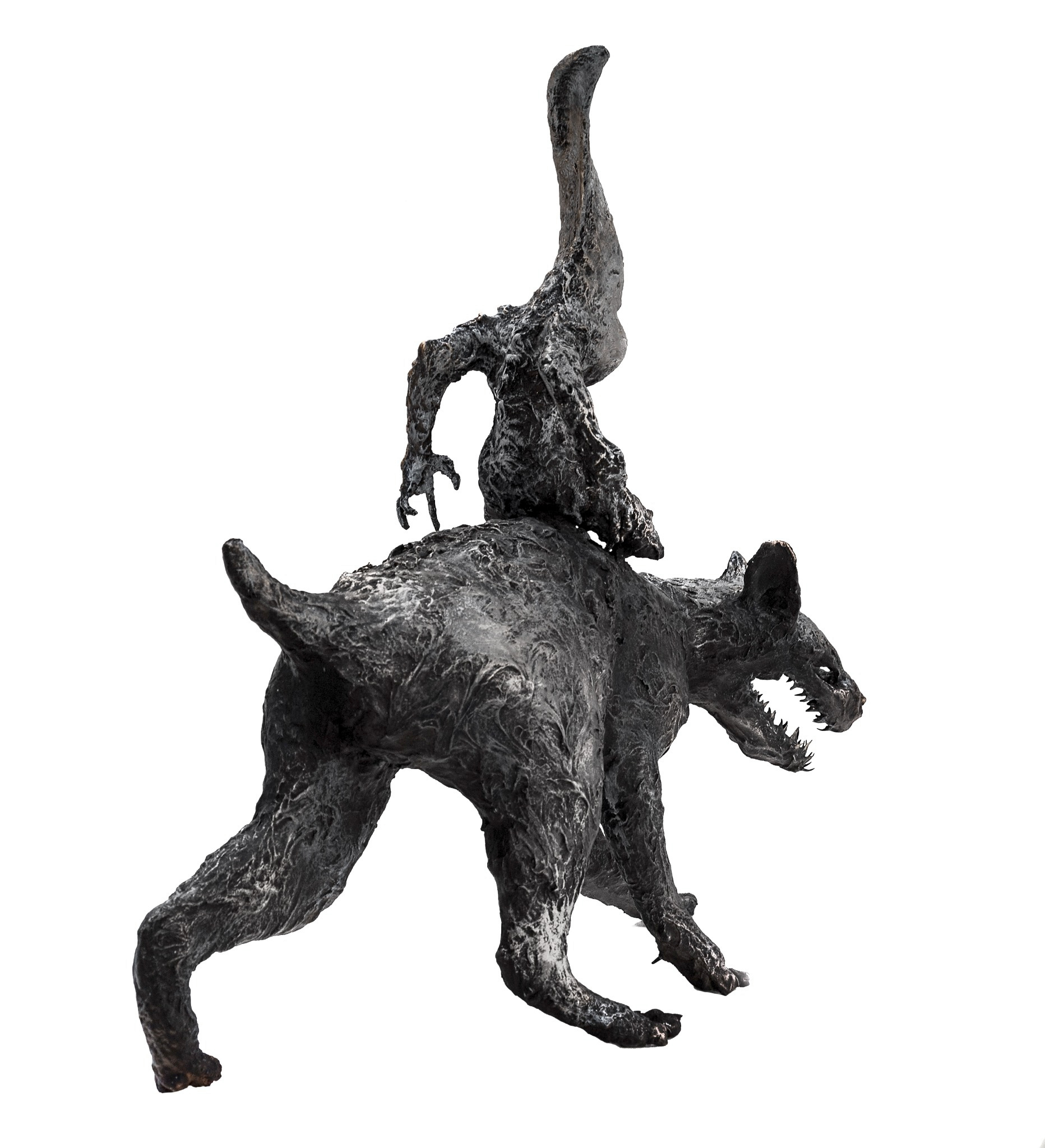Lera Auerbach, Moonrider, bronze sculpture, object study 4