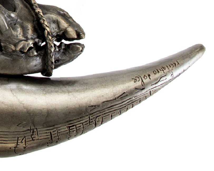 Lera Auerbach, NYX, bronze sculpture, object study 1