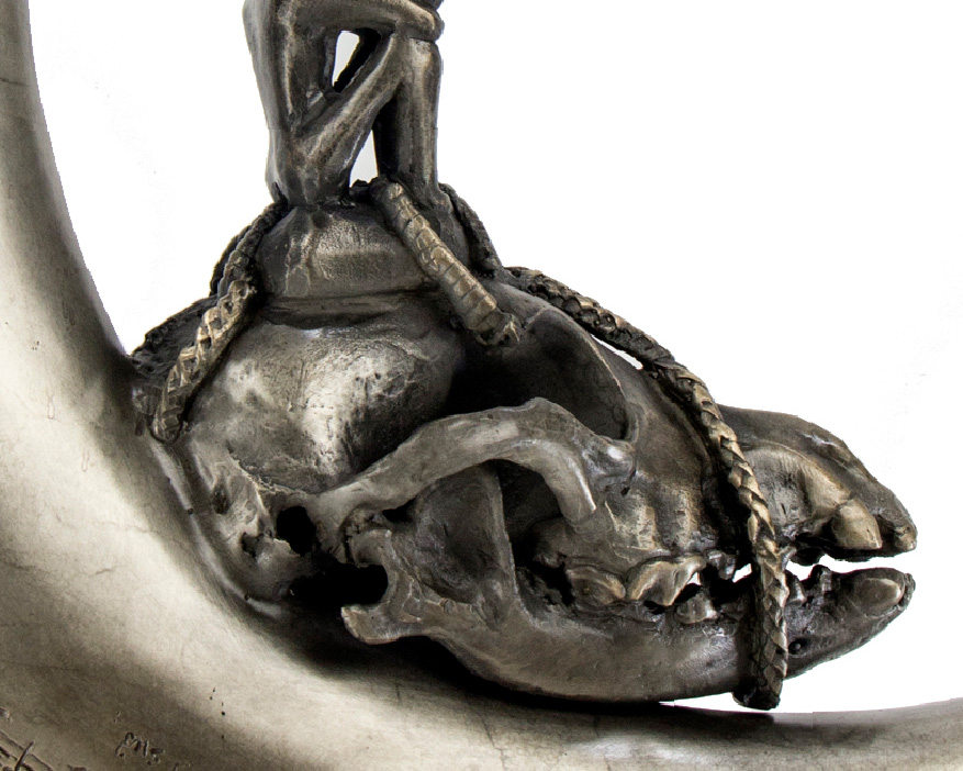 Lera Auerbach, NYX, bronze sculpture, object study 2