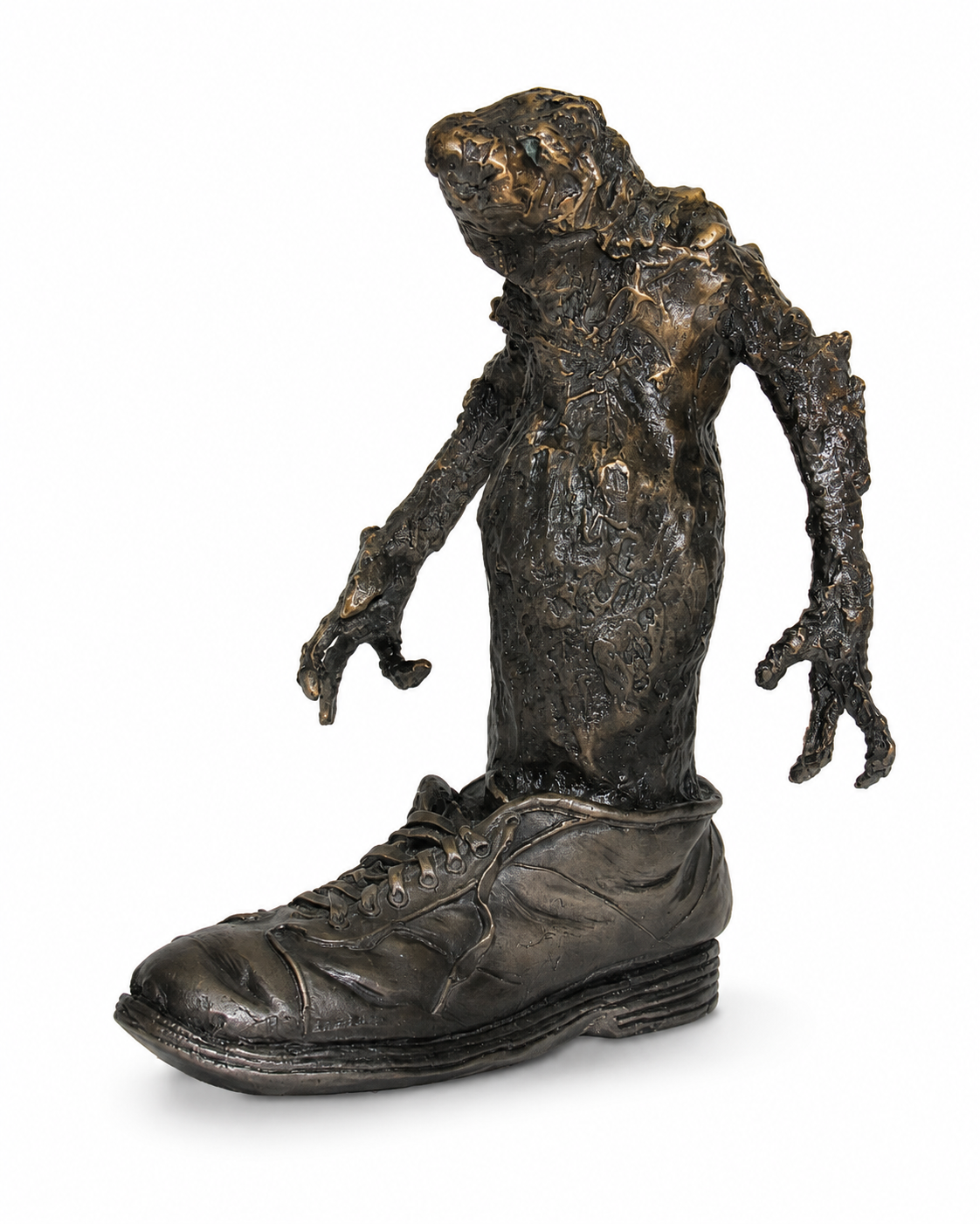 Lera Auerbach, Bashmachkin’s Ghost, bronze sculpture, object study 1