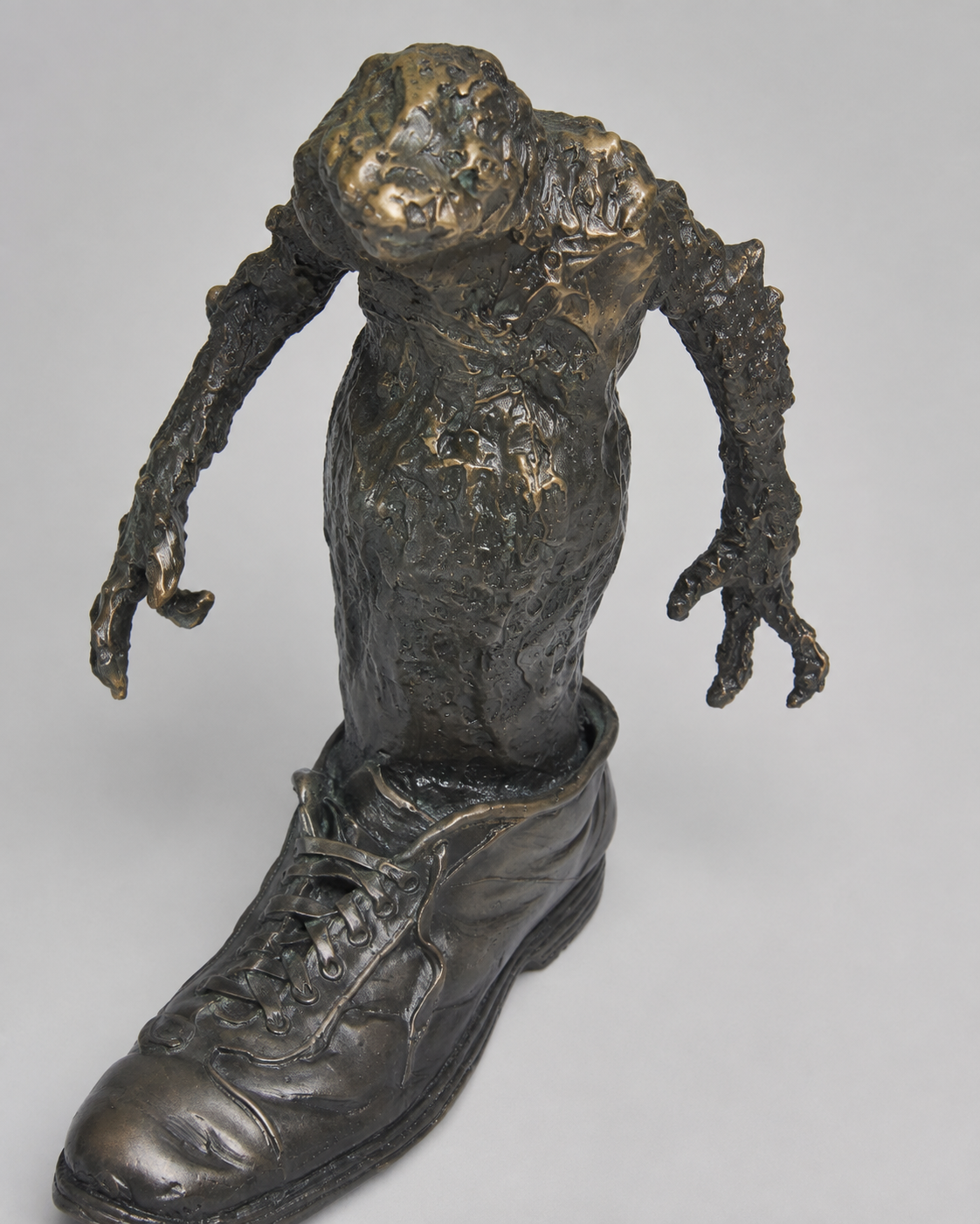 Lera Auerbach, Bashmachkin’s Ghost, bronze sculpture, object study 2