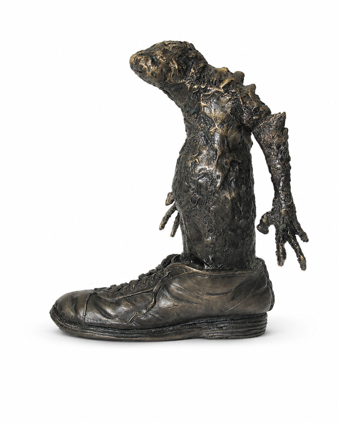 Lera Auerbach, Bashmachkin’s Ghost, bronze sculpture, object study 6