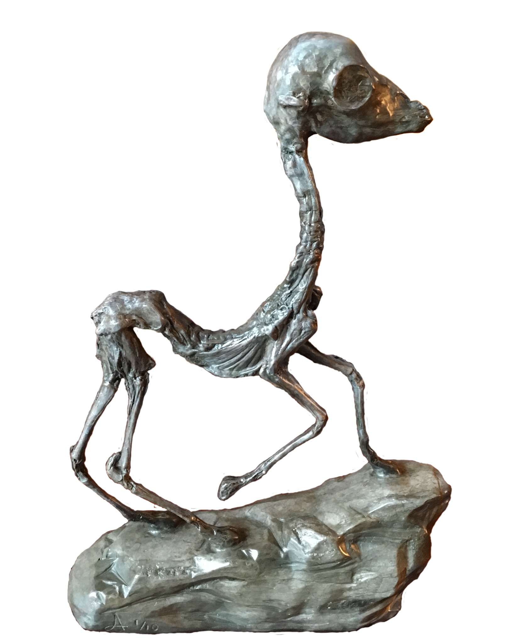 Lera Auerbach, Raising, bronze sculpture, object study 1