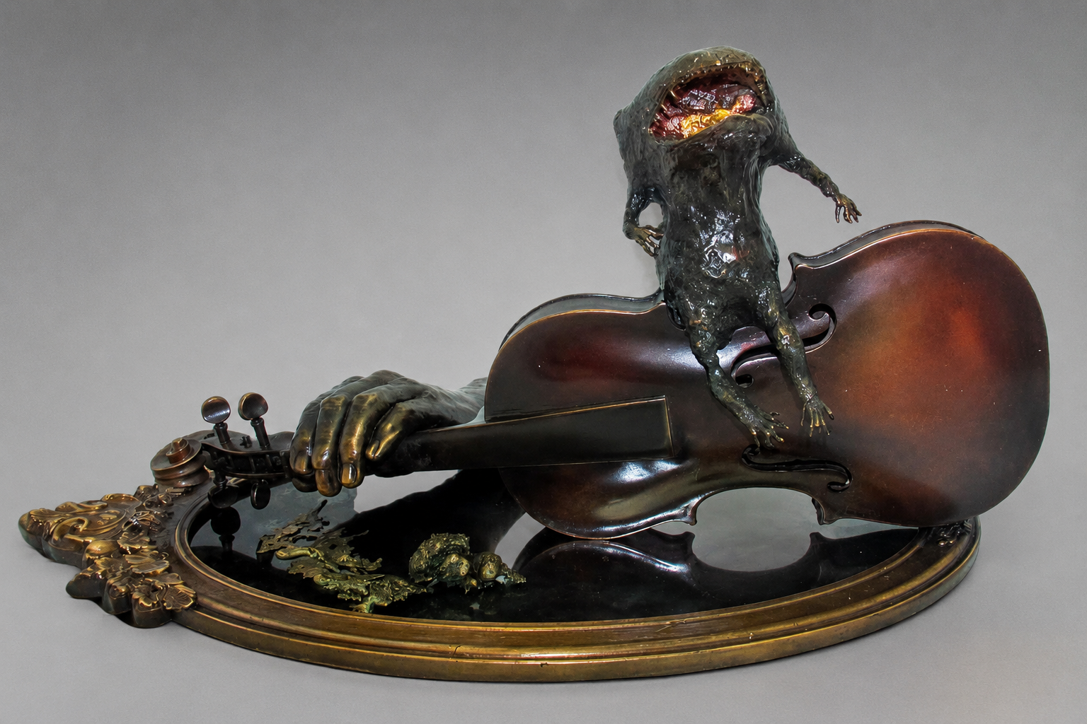 Lera Auerbach, Scrying Pond, bronze sculpture, object study 4
