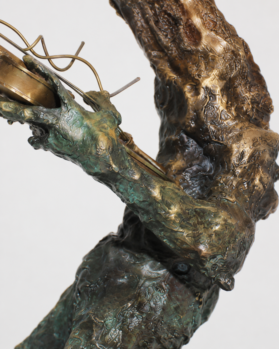 Lera Auerbach, Violinist, bronze sculpture, object study 2