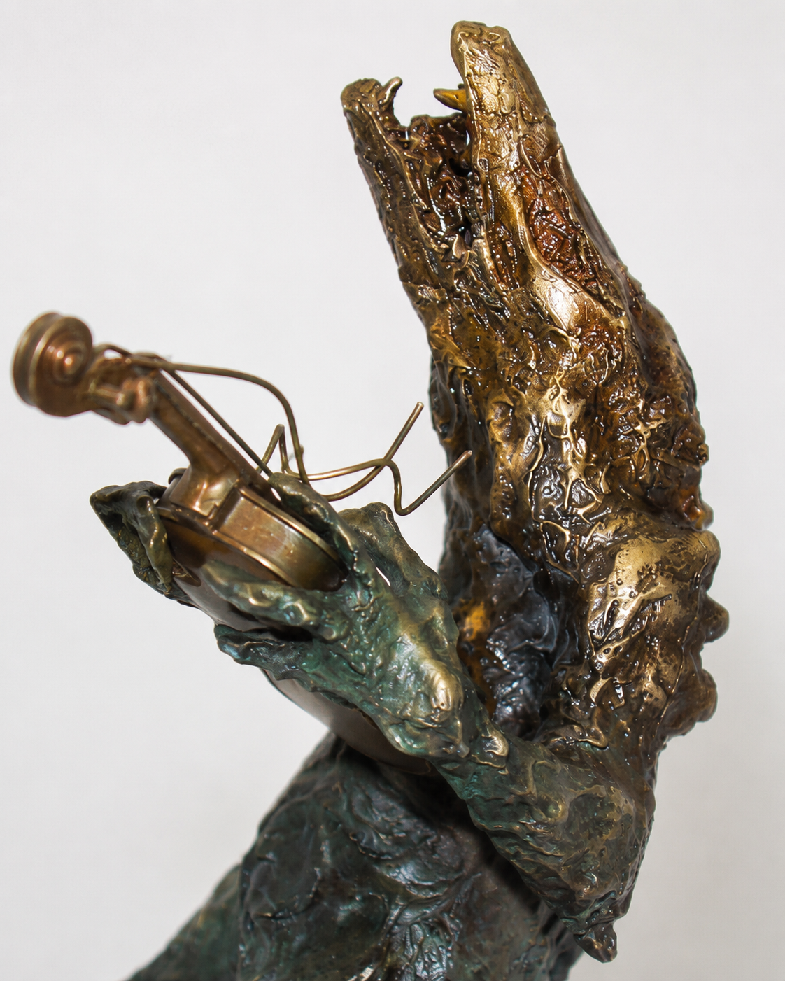 Lera Auerbach, Violinist, bronze sculpture, object study 5