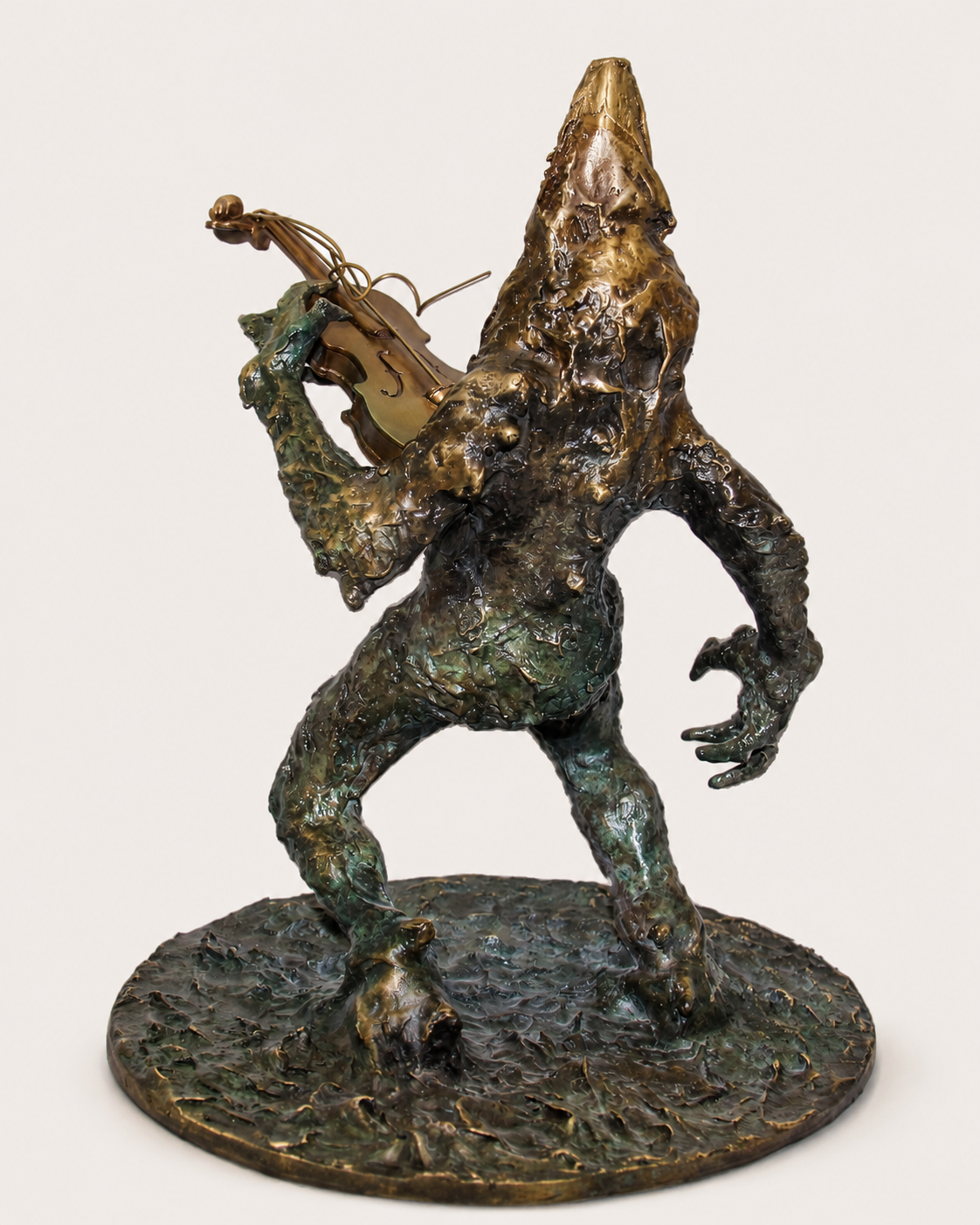 Lera Auerbach, Violinist, bronze sculpture, object study 8