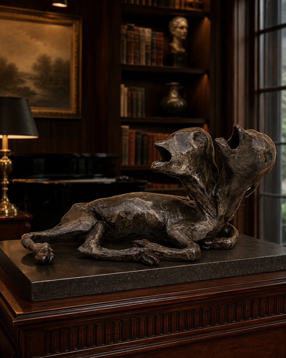Lera Auerbach, Vowed for Life, bronze sculpture, contextual installation view 04