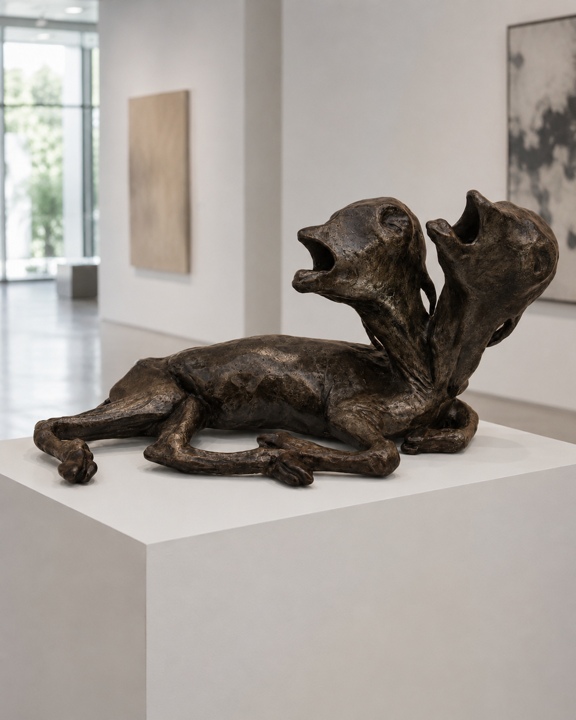Lera Auerbach, Vowed for Life, bronze sculpture, contextual installation view 05