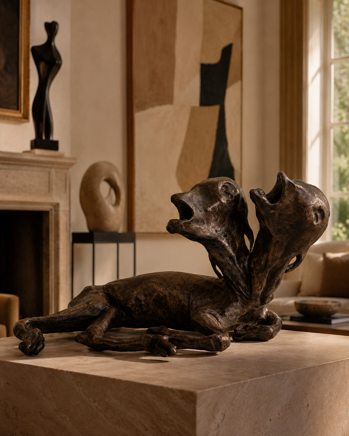Lera Auerbach, Vowed for Life, bronze sculpture, contextual installation view 06